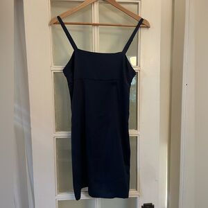 navy blue aritzia dress